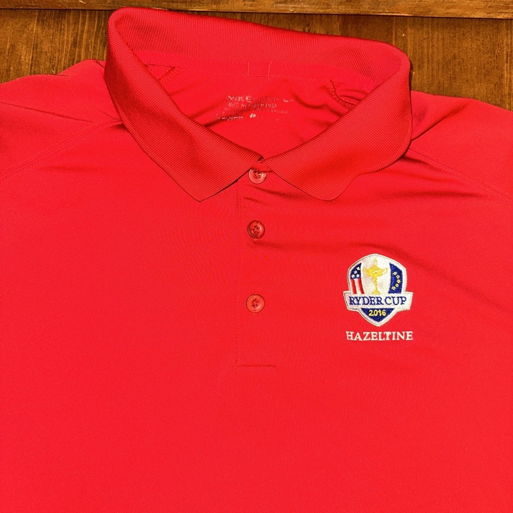 Nike Golf Tour Mens Performance Polo Shirt 2016 Ryder Cup Hazeltine Large